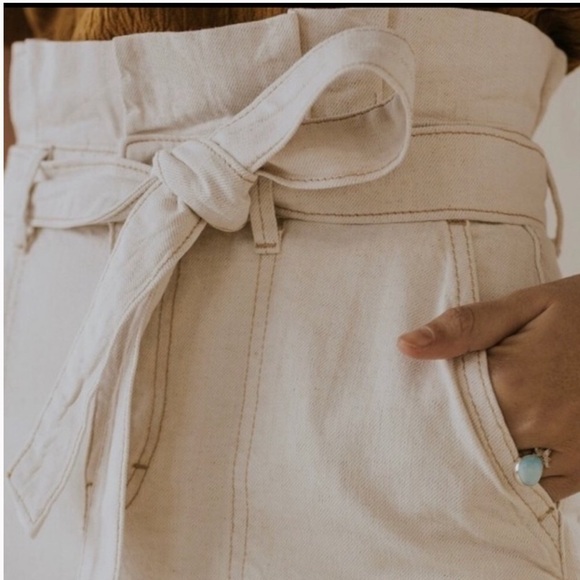 Free People Oatmeal Cinch Waist Mini Skirt - Picture 4 of 14